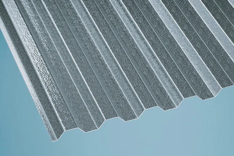 Acryl Trapezplatte C-Struktur dunkelgrau