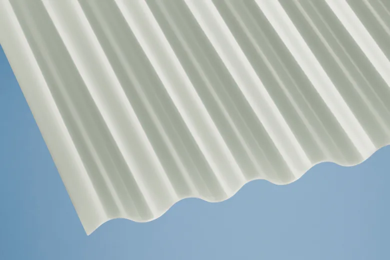 Acryl Wellplatte Sinus Wabe klima blue