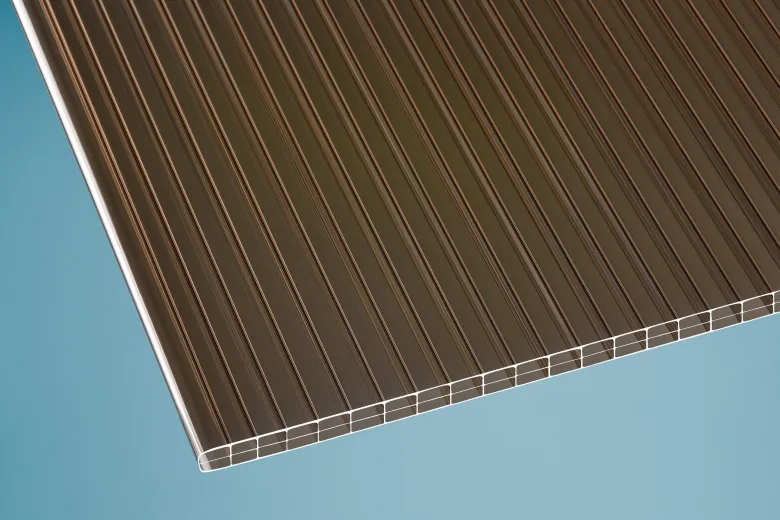 Polycarbonat Stegplatte 16 mm bronze